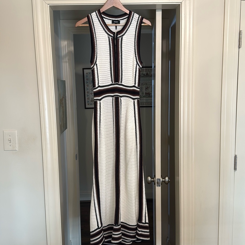 Me + Em croched dress. Super flattering with a defined waist